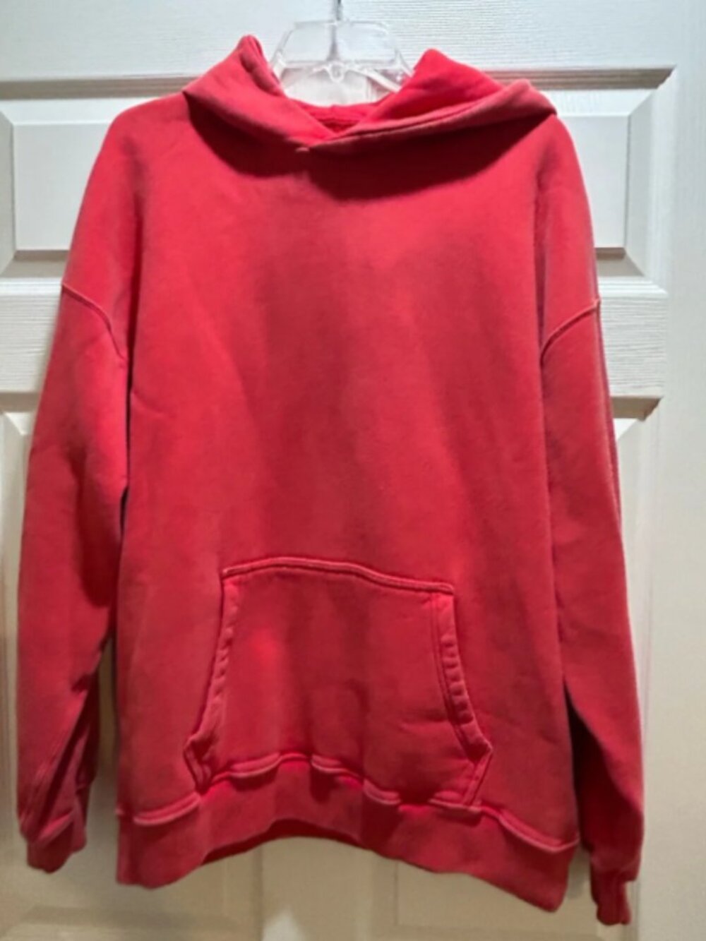 Abercrombie & Fitch Coral Red Hooded Sweatshirt